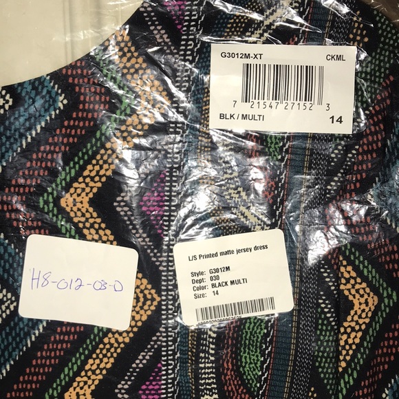 Maggy London black multi color dress. Brand new - Picture 2 of 5